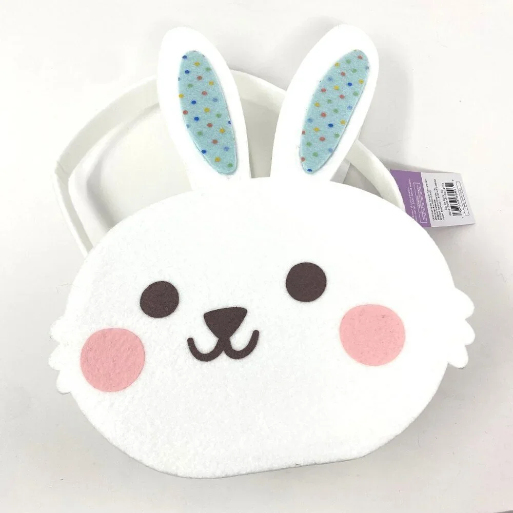 Target Novelty Felt Easter Basket White Bunny - Spritz™ Egg Hunt
